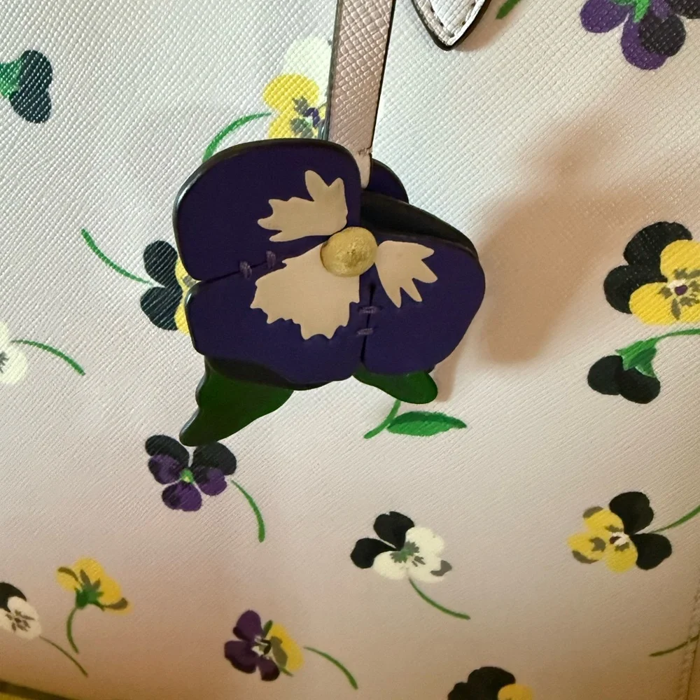 Stunning Kate Spade Dana Pansy tote bag in EUC - Picture 3 of 8